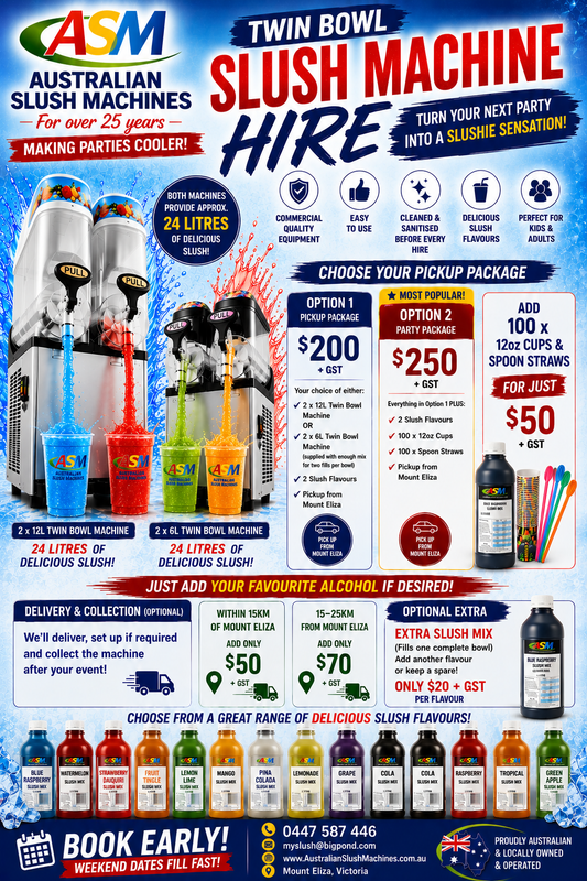 Slush Machine Hire - Mount Eliza, Melbourne & Suburbs - HunterMe